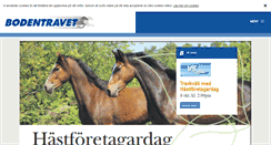 Desktop Screenshot of bodentravet.com